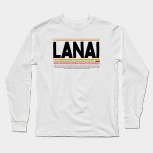 Lanai Hawaii Long Sleeve T-Shirt